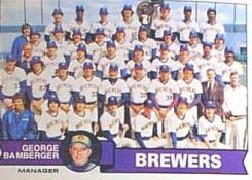 1979 Topps Baseball Cards      577     Milwaukee Brewers CL/George Bamberger